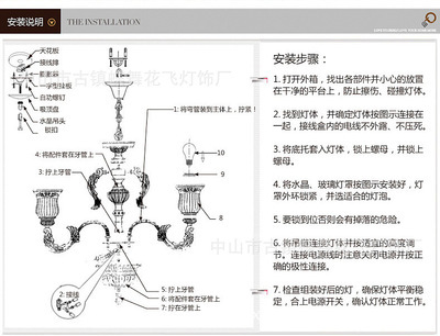 中山古镇蝶舞花飞灯饰厂 非标工程仿古欧式树脂吊灯8016批发指南